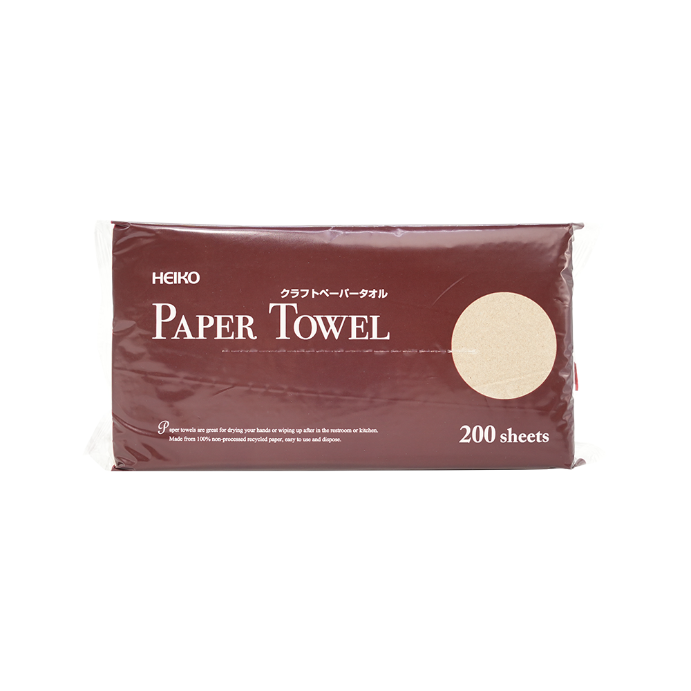 Strongly absorbent recycled natural color hand towels