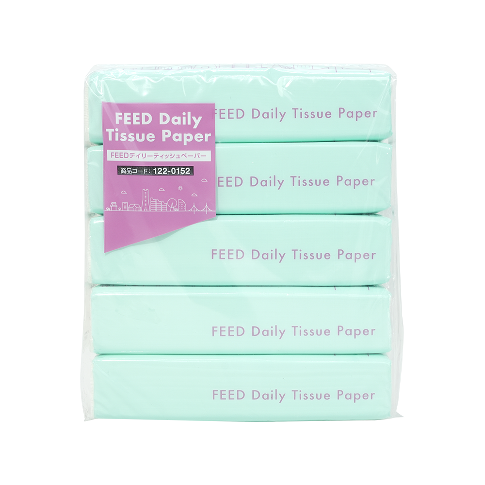 Small weight all-wood pulp facial tissue