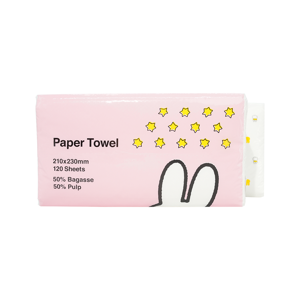 Multi-size sugarcane pulp kitchen paper
